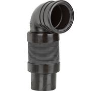 Coude de raccordement Geberit PE 90° pour WC mural extensible D:90/90
