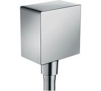 Hansgrohe Coude de raccord FixFit Square 26455000 - Chromé - Clapet anti-retour