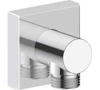Coude de raccordement mural Duravit, rosace carrée, 55x80mm, UV0630011010, Couleur: chrome
