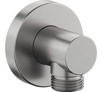 Coude de raccordement mural Duravit, rosace ronde, 55x80mm, UV0630008070, Couleur: acier inoxydable brossé