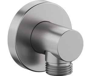 Coude de raccordement mural Duravit, rosace ronde, 55x80mm, UV0630008070, Couleur: acier inoxydable brossé