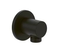 Villeroy & Boch Universal Coude mural pour douches TVC000456000K5 Rond, montage mural, noir mat