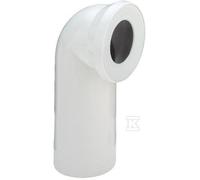 Coude de raccordement WC 90° plastique blanc alpin 100551