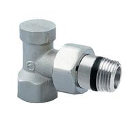 Coude de réglage équerre nickelé pour robinet de radiateur 3/4'' - - 1035