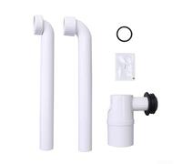 Coude d'évacuation de lavabo conçu pour les installations GEBERIT avec mécanisme d'étanchéité et double angle de flexibilité 90 et 45 degrés (90°)