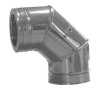 Coude d'inspection 87° - double paroi - Dinak DW6 150 mm