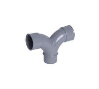 Coude double en PVC diamètre 100, mâle femelle