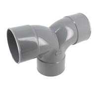 coude pvc double - femelle / femelle - 87 degrés30 - parallèle - diamètre 32 mm - nicoll of88
