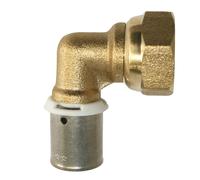 Coude écrou tournant PER à sertir 25mm x 20/27 - 3/4" Fixoconnect