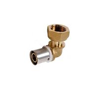 Coude écrou tournant PER à sertir radial - Diamètre : 16 - 3/4''