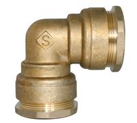 Coude égal 90° en laiton pour tube PE 20mm SUMO Pronorm
