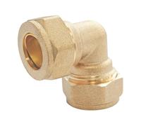 Coude égal à 90° bicône en laiton pour tube cuivre 12mm Somatherm
