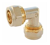 SOMATHERM FOR YOU, Coude à visser pour tube multicouche Ø16 - Raccordement facile sans outil, étanchéité par joints toriques, pression max 10 bars, température de 5°C à 90°C
