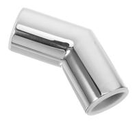 Coude en Acier Inoxydable pour Tube 25mm, Fixation Stable | Argenté, pour Portes Vitrées et Raccords de Structure, Solidité Solide, Usage Plomberie