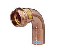 Coude en V HS AQUAGAS 18 x 18 mm 452101818 Cuivre, 90 degrés, A/I, à sertir, pour gaz et eau