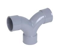 Coude femelle-femelle NICOLL double parallèle à 87°30 - PVC gris - Ø 100 mm - OT88