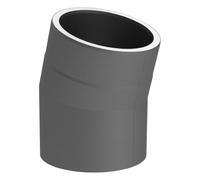 Coude fixe 15° - double paroi - gris - Tecnovis TEC-Protect 150mm