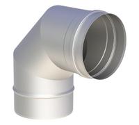 Coude fixe 90° inox - simple paroi - Tecnovis TEC-EW-CLASSIC 130 mm