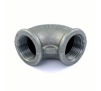 Coude fonte 90° femelle / femelle - filetage 20/27 noir CODITAL
