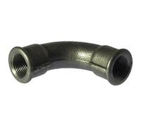 Coude fonte 90° grand rayon femelle / femelle - filetage 12/17 galvanisé CODITAL