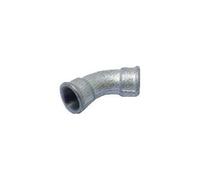 Coude fonte grand rayon 45° FF NOIR EGAL 40X49