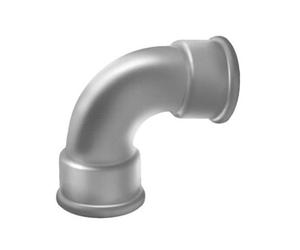 Coude fonte grand rayon 90° FF NOIR EGAL 26x34