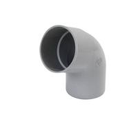 Coude gris pour tube de descente cylindrique D50mm CJ6GT
