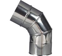 Coude inox à 60° - simple paroi - secteurs lisses - diamètre 180 mm TEN