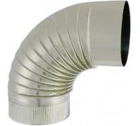 Coude inox à 90° diam 125mm Isotip Joncoux 032112 G
