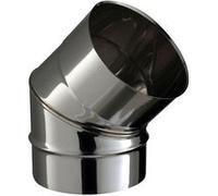 Coude inox SOI à facettes soudées - Coude à 90° - diamètre 130 POUJOULAT Gris G