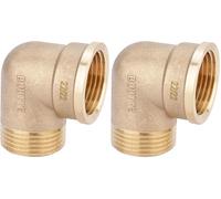 Coude laiton mâle-femelle 20x27 | Boutté CX20 (Lot de 2)