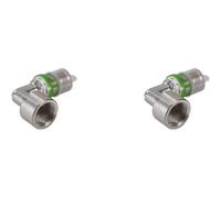 Coude Laiton Multicouche à Visser Comap Femelle 3/4' - Diamètre 20 Mm