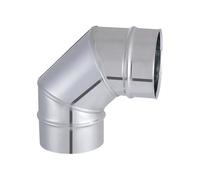 Coude lisse pour tubage - JONCOUX - Modèle TYRAL - Inox 304 - Ø139 mm - Angle 90°