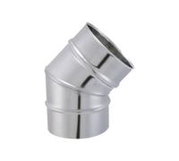 Coude lisse pour tubage - JONCOUX - TYRAL - Inox 304 - Ø139 mm - Angle 45°