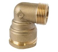 Coude mâle en laiton SUMO à visser pour tube PE 32mm x 26/34 - 1" Pronorm