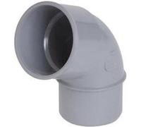 Coude male-femelle 67°30 - pvc gris - 32 mm nicoll, ref. Ucf6 Gris G