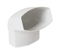 Coude mâle-femelle 67° tube descente ovation "TD95" 90x56, Blanc