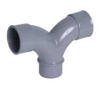 Coude mâle-femelle NICOLL double parallèle à 87°30 gris Ø 40 mm, Emboîtement facile, PVC lisse et non microporeux, Résiste aux chocs, Pas d'obturation grâce au rayon de courbure