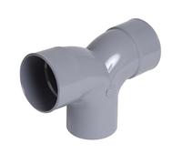 Coude mâle-femelle NICOLL double parallèle à 87°30 - PVC gris - Ø 100 mm - OT8