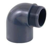 Coude mixte angle 90° Pvc pression 50 - 1'' 1/2