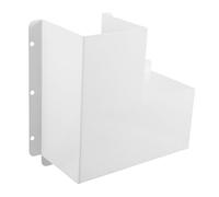Coude Plat 90° en Métal 4x4 pour Cache-ligne Climatiseur Blanc | Acier Vis, Usage Intérieur ou Extérieur, pour Tuyaux Frigorigènes et Câbles, Finition Décorative