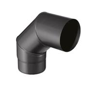 Coude pour évacuation des fumées - 90°d'angle - émail 0.7MM - noir mat - Ø150MM