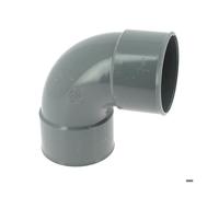 Coude pour évacuation - NICOLL - Coude 87°30 Ø80 - Femelle/Femelle - PVC lisse - Anti-microporeux