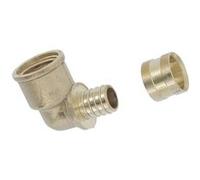 Coude pour tube PER 10x12 sortie femelle DN 12 15x21 Gris G