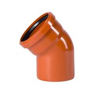 Coude PVC Assainissement DN 110 45 Degrés - Raccord Eaux Usées