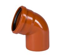 Coude PVC Assainissement DN 110 67 Degrés