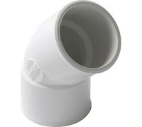 Coude PVC blanc 45° femelle / femelle Ø 50 - CJ44B NICOLL