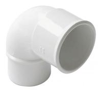 Coude PVC blanc 87°30 mâle / femelle Ø 50 - CJ8B NICOLL
