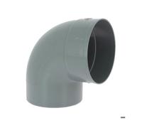 Coude PVC d'évacuation - ADEQUA - Mâle-femelle - Angle 87°30 - Ø160 mm - Gris - PVC - Référence CZ8 - NF Environnement