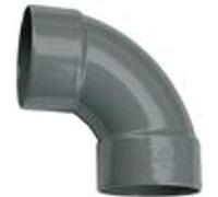 Coude PVC double Femelle 87°30 D80 - WAVIN - 3026053 Gris G